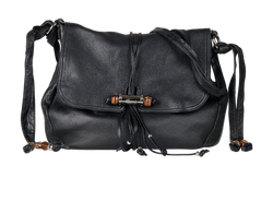 Jungle Flap Hobo, Leather, Black, 232940, 3*